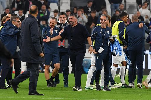 Calcio, la Lazio travolge la Juve 3-0, Gattuso: “Una famiglia”