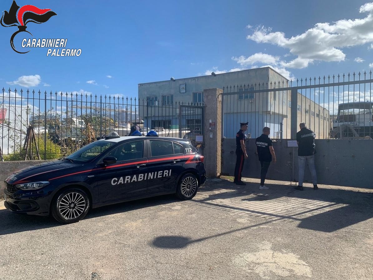 Irregolarità ambientali e mancanze di sicurezza sul lavoro, sequestro da quasi 20mila euro nel Palermitano