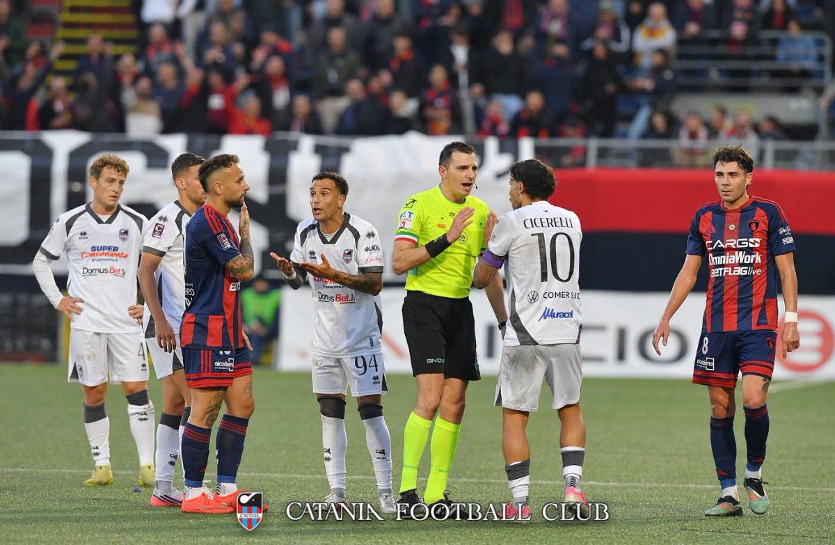 Potenza-Catania, Santoro (AIA) fa chiarezza sul gol annullato a Cicerelli: “Ecco cosa è mancato a Zago”