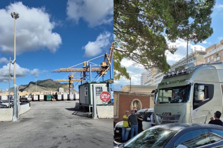 VIDEO | “I prezzi del gasolio ormai non si contengono più”, autotrasportatori in sciopero e container fermi al porto di Palermo