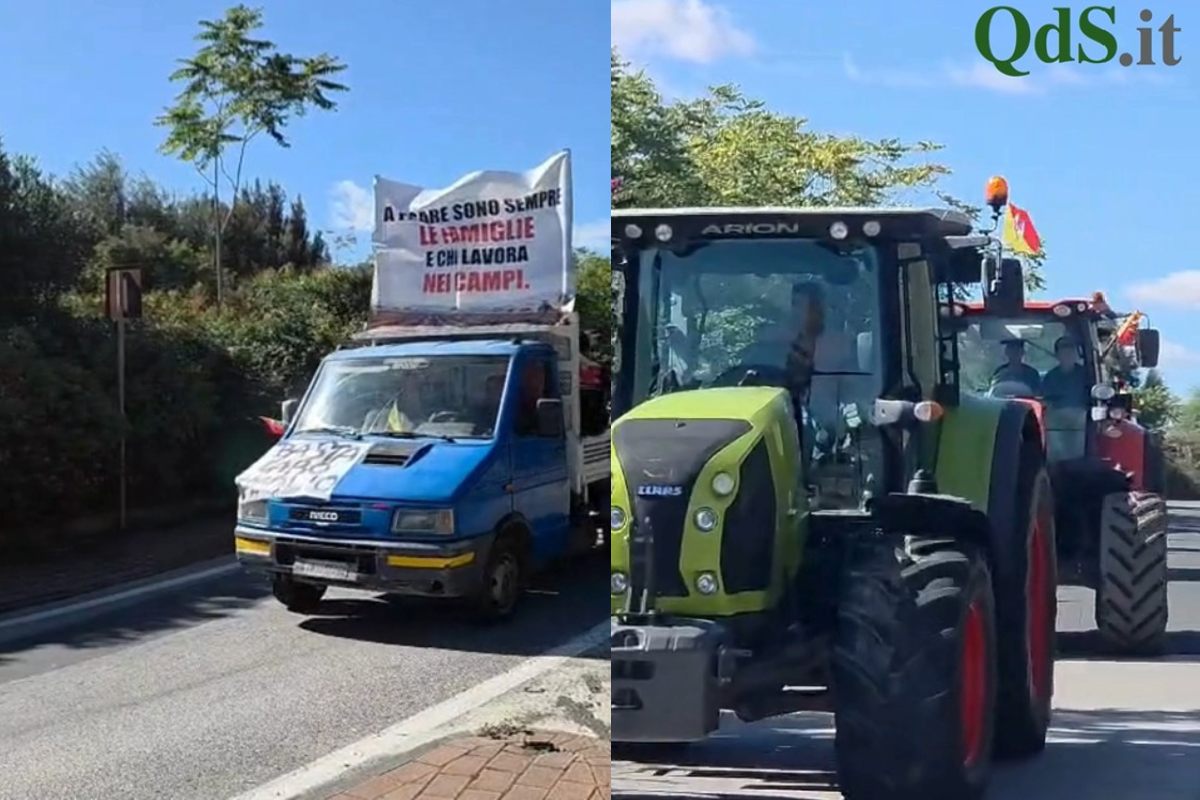“Per chi non arriva a fine mese”, centinaia di trattori non mollano: corteo contro il caro vita nel Catanese