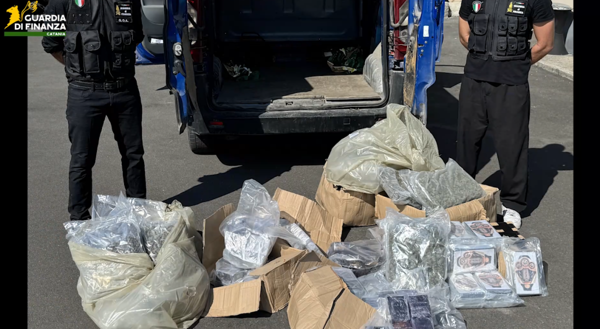 Maxi sequestro di droga dal valore di quattro milioni e mezzo, tre arresti a Catania