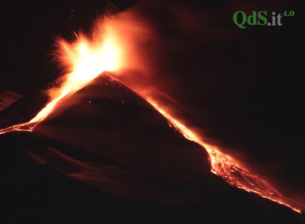 Eruzione dell'Etna dell'1 dicembre - QdS, foto di Davide Anastasi