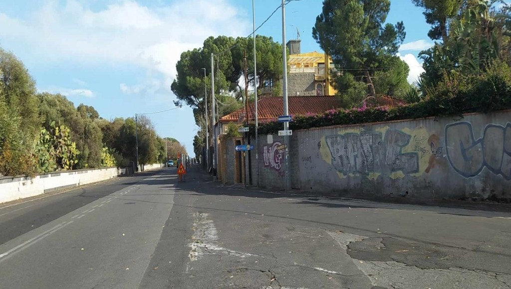 Lavori per la pista ciclabile di Ognina - QdS, Giuliano Spina