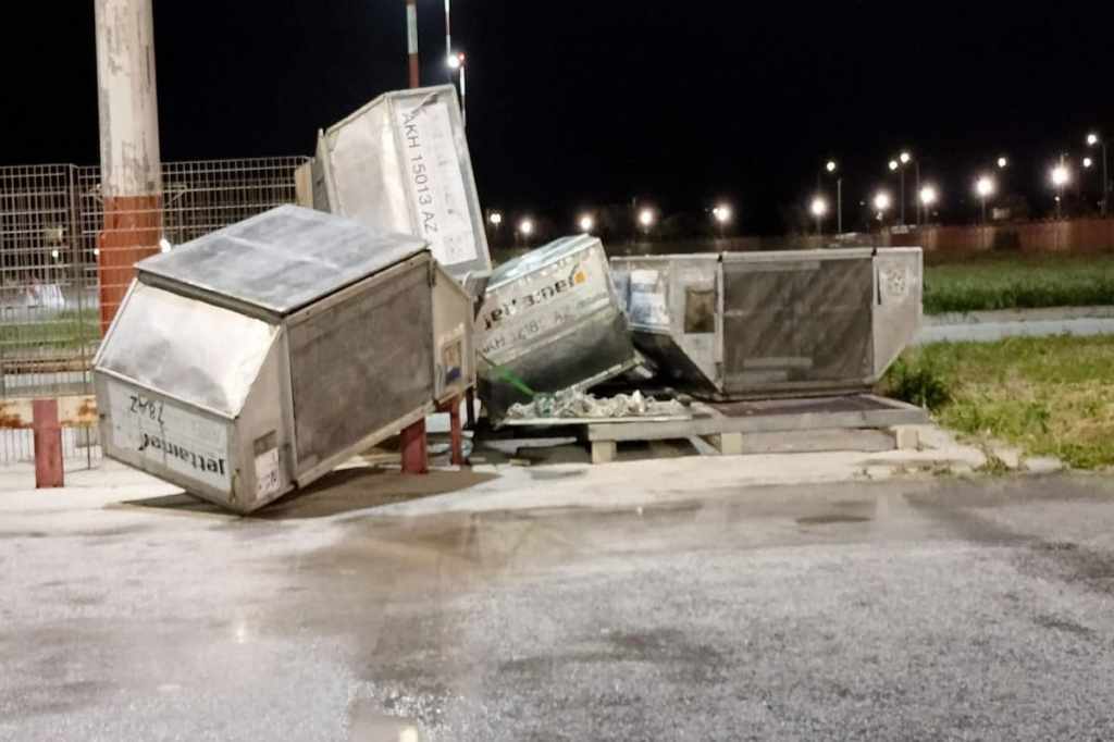 Tromba d'aria all'aeroporto di Trapani, danni per il maltempo - FB