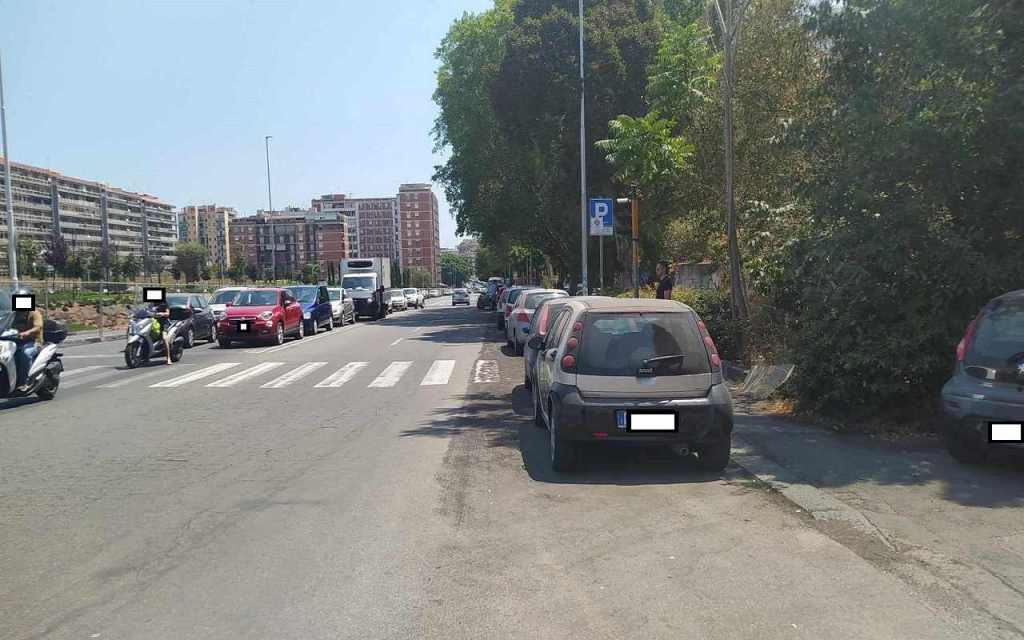 Sabbia vulcanica in viale Raffaello Sanzio - QdS